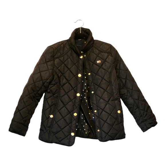 Tommy Hilfiger Other - Tommy Hilfiger black quilted jacket for girls classic warm chic